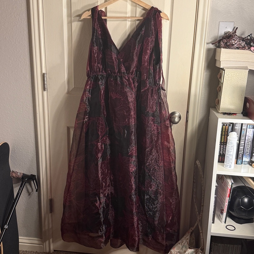 Burgundy Sleeveless Dress
